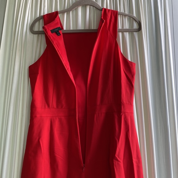 JCREW red gorgeous work dress - size 8 - beautiful neckline and great w belt - Picture 6 of 6